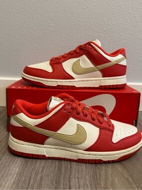 Nike Dunk Low Red White Crimson
